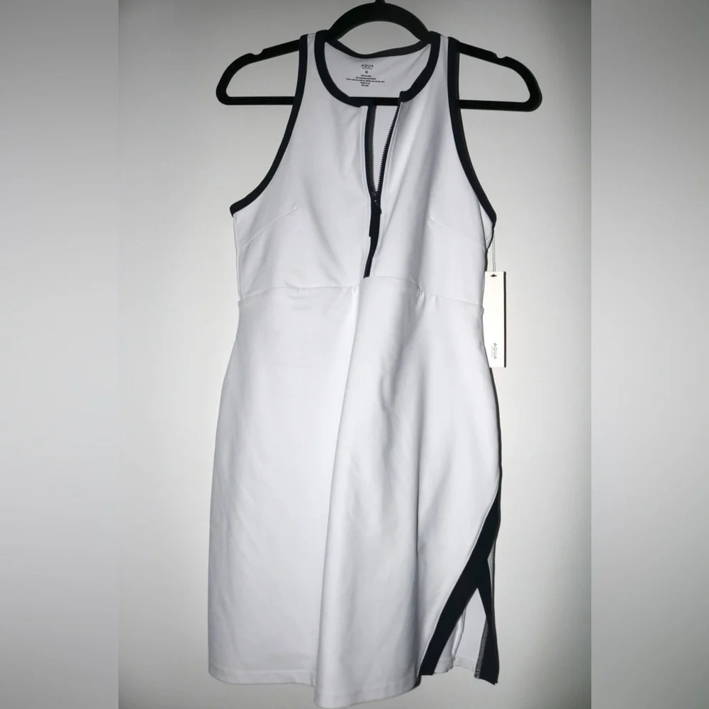 NWT- Aqua- Racerback Short Liner Dress- Size Medium - Picture 3 of 6